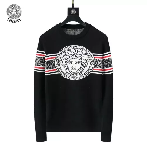 Wholesale Versace Sweaters Long Sleeved For Men #1333872 $45.00 USD, Wholesale Quality Replica Versace Sweaters