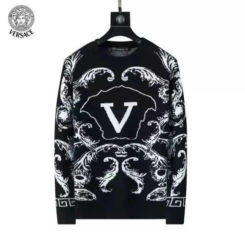 Wholesale Versace Sweaters Long Sleeved For Men #1333875 $45.00 USD, Wholesale Quality Replica Versace Sweaters