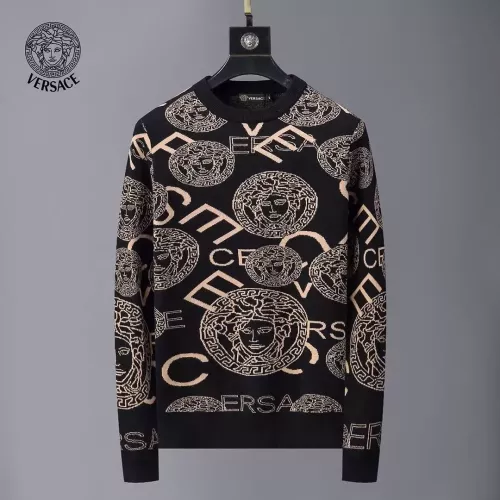 Wholesale Versace Sweaters Long Sleeved For Men #1333876 $45.00 USD, Wholesale Quality Replica Versace Sweaters