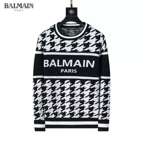 Wholesale Balmain Sweaters Long Sleeved For Men #1333877 $45.00 USD, Wholesale Quality Replica Balmain Sweaters