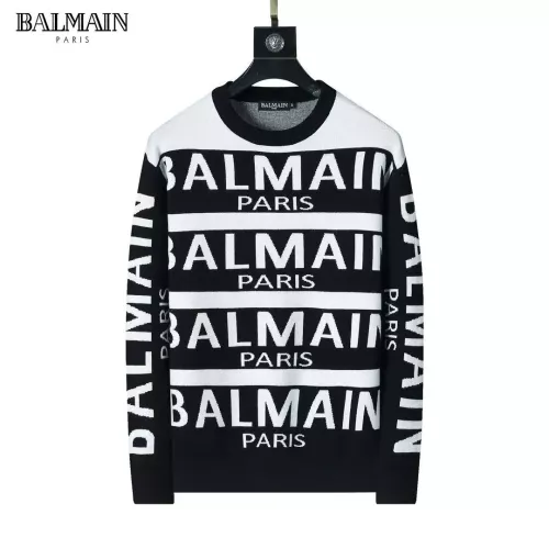 Wholesale Balmain Sweaters Long Sleeved For Men #1333878 $45.00 USD, Wholesale Quality Replica Balmain Sweaters