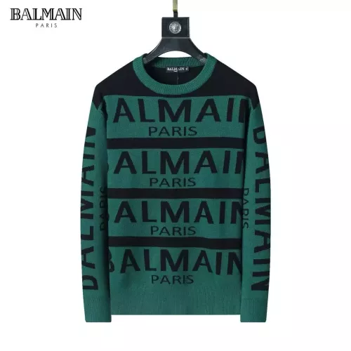 Wholesale Balmain Sweaters Long Sleeved For Men #1333879 $45.00 USD, Wholesale Quality Replica Balmain Sweaters