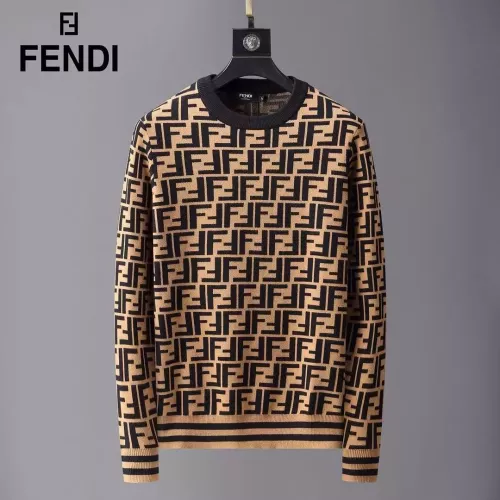 Wholesale Fendi Sweaters Long Sleeved For Men #1333922 $45.00 USD, Wholesale Quality Replica Fendi Sweaters