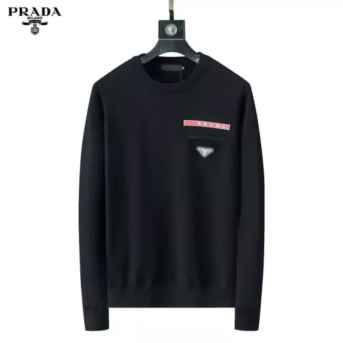 Wholesale Prada Sweaters Long Sleeved For Men #1333933 $45.00 USD, Wholesale Quality Replica Prada Sweater