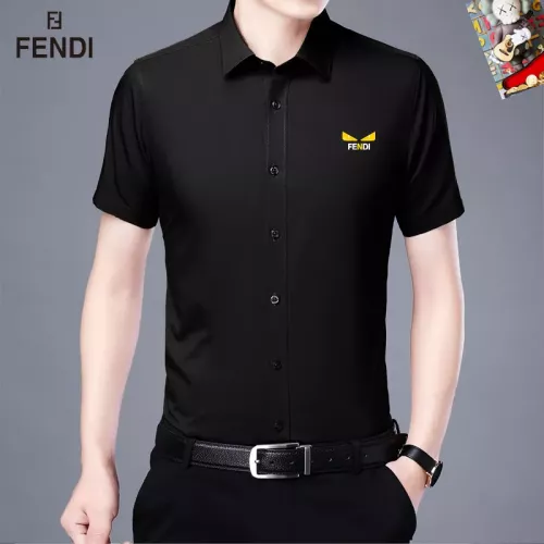 Wholesale Fendi Shirts Short Sleeved For Unisex #1334148 $38.00 USD, Wholesale Quality Replica Fendi Shirts