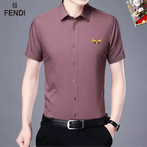 Wholesale Fendi Shirts Short Sleeved For Unisex #1334149 $38.00 USD, Wholesale Quality Replica Fendi Shirts