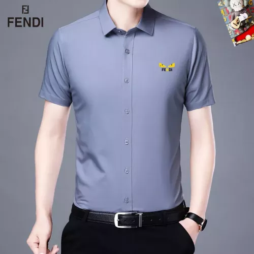 Wholesale Fendi Shirts Short Sleeved For Unisex #1334150 $38.00 USD, Wholesale Quality Replica Fendi Shirts
