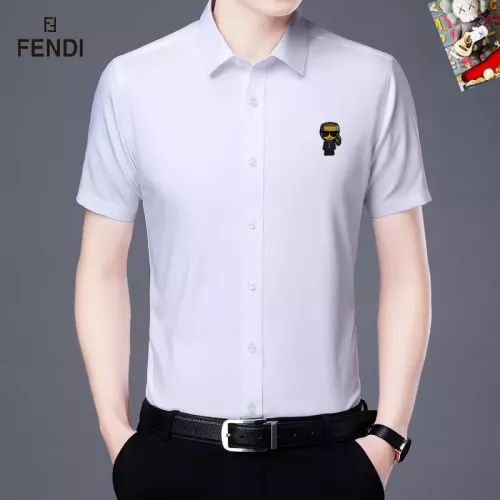 Wholesale Fendi Shirts Short Sleeved For Unisex #1334162 $38.00 USD, Wholesale Quality Replica Fendi Shirts