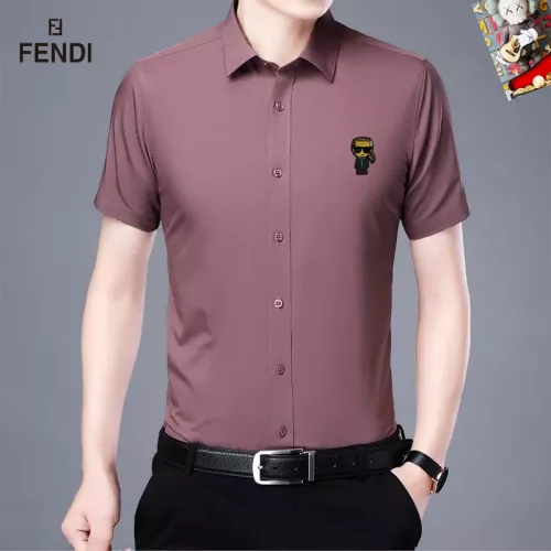 Wholesale Fendi Shirts Short Sleeved For Unisex #1334165 $38.00 USD, Wholesale Quality Replica Fendi Shirts