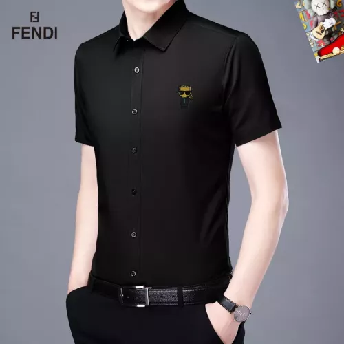 Wholesale Fendi Shirts Short Sleeved For Unisex #1334166 $38.00 USD, Wholesale Quality Replica Fendi Shirts