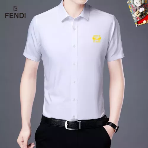Wholesale Fendi Shirts Short Sleeved For Unisex #1334174 $38.00 USD, Wholesale Quality Replica Fendi Shirts