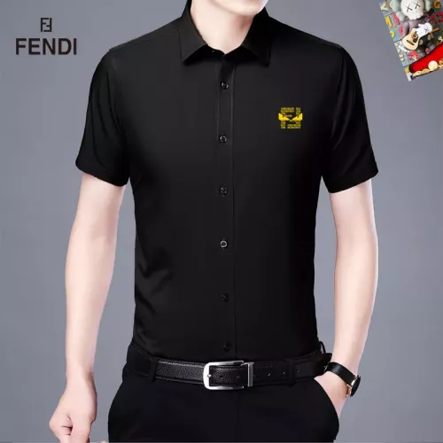 Wholesale Fendi Shirts Short Sleeved For Unisex #1334175 $38.00 USD, Wholesale Quality Replica Fendi Shirts