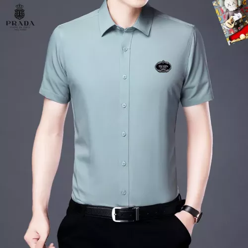 Wholesale Prada Shirts Short Sleeved For Unisex #1334182 $38.00 USD, Wholesale Quality Replica Prada Shirts