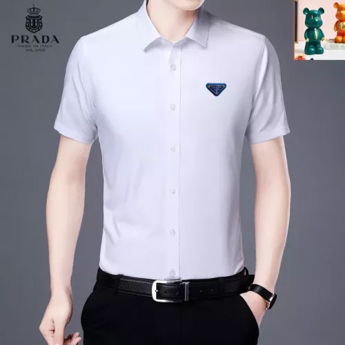 Wholesale Prada Shirts Short Sleeved For Unisex #1334186 $38.00 USD, Wholesale Quality Replica Prada Shirts