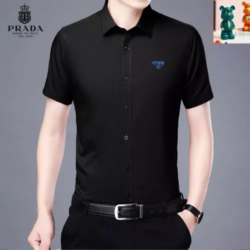 Wholesale Prada Shirts Short Sleeved For Unisex #1334187 $38.00 USD, Wholesale Quality Replica Prada Shirts