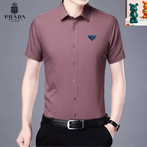 Wholesale Prada Shirts Short Sleeved For Unisex #1334188 $38.00 USD, Wholesale Quality Replica Prada Shirts