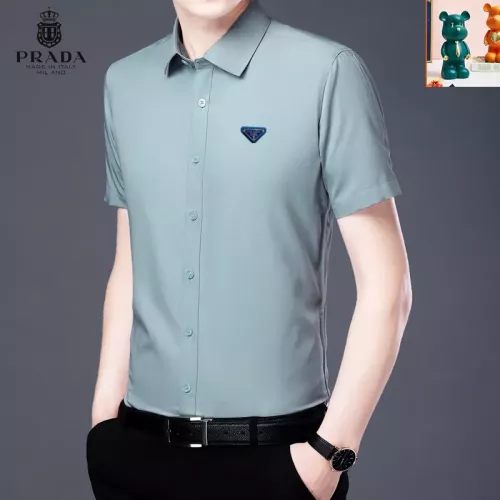Wholesale Prada Shirts Short Sleeved For Unisex #1334190 $38.00 USD, Wholesale Quality Replica Prada Shirts