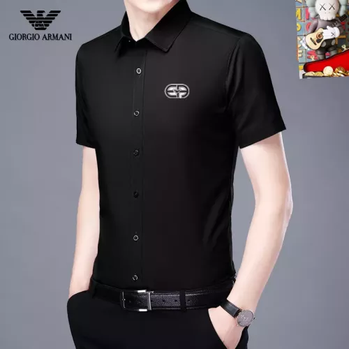 Wholesale Armani Shirts Short Sleeved For Unisex #1334200 $38.00 USD, Wholesale Quality Replica Armani Shirts