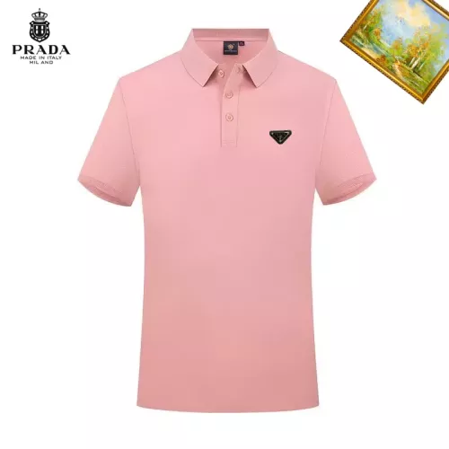 Wholesale Prada T-Shirts Short Sleeved For Men #1334316 $29.00 USD, Wholesale Quality Replica Prada T-Shirts