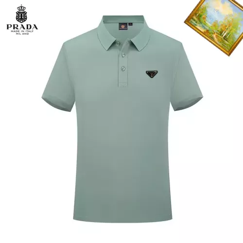 Wholesale Prada T-Shirts Short Sleeved For Men #1334318 $29.00 USD, Wholesale Quality Replica Prada T-Shirts