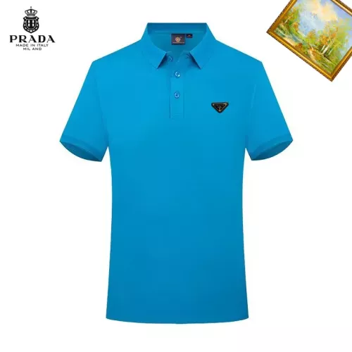Wholesale Prada T-Shirts Short Sleeved For Men #1334320 $29.00 USD, Wholesale Quality Replica Prada T-Shirts