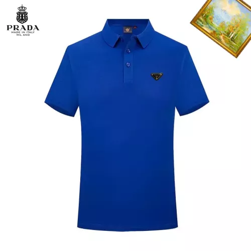 Wholesale Prada T-Shirts Short Sleeved For Men #1334321 $29.00 USD, Wholesale Quality Replica Prada T-Shirts