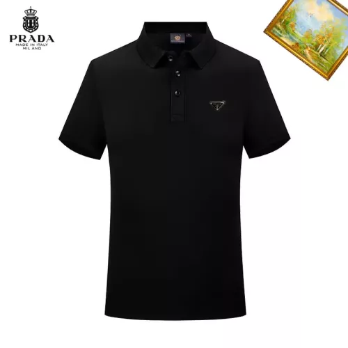 Wholesale Prada T-Shirts Short Sleeved For Men #1334323 $29.00 USD, Wholesale Quality Replica Prada T-Shirts