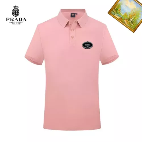 Wholesale Prada T-Shirts Short Sleeved For Men #1334327 $29.00 USD, Wholesale Quality Replica Prada T-Shirts