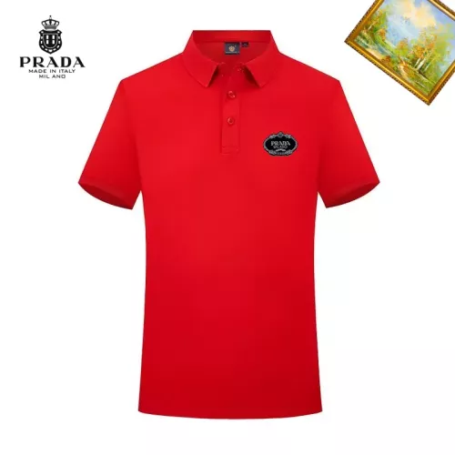 Wholesale Prada T-Shirts Short Sleeved For Men #1334328 $29.00 USD, Wholesale Quality Replica Prada T-Shirts