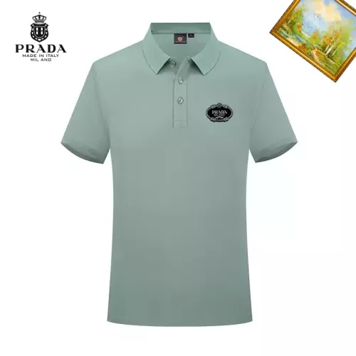 Wholesale Prada T-Shirts Short Sleeved For Men #1334329 $29.00 USD, Wholesale Quality Replica Prada T-Shirts