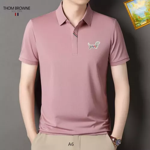 Wholesale Thom Browne TB T-Shirts Short Sleeved For Men #1334397 $34.00 USD, Wholesale Quality Replica Thom Browne TB T-Shirts