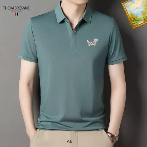 Wholesale Thom Browne TB T-Shirts Short Sleeved For Men #1334398 $34.00 USD, Wholesale Quality Replica Thom Browne TB T-Shirts