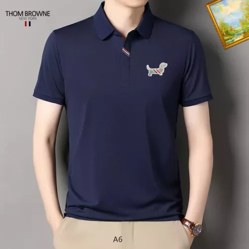 Wholesale Thom Browne TB T-Shirts Short Sleeved For Men #1334399 $34.00 USD, Wholesale Quality Replica Thom Browne TB T-Shirts