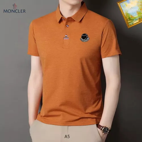 Wholesale Moncler T-Shirts Short Sleeved For Men #1334413 $34.00 USD, Wholesale Quality Replica Moncler T-Shirts
