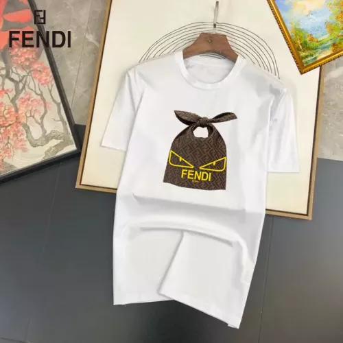 Wholesale Fendi T-Shirts Short Sleeved For Unisex #1334549 $25.00 USD, Wholesale Quality Replica Fendi T-Shirts