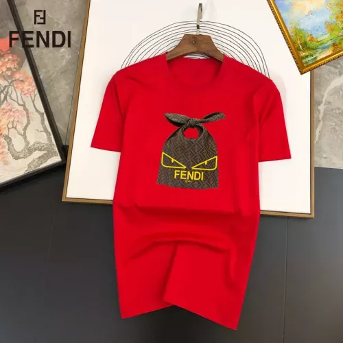 Wholesale Fendi T-Shirts Short Sleeved For Unisex #1334551 $25.00 USD, Wholesale Quality Replica Fendi T-Shirts