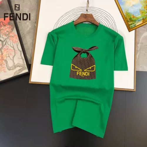 Wholesale Fendi T-Shirts Short Sleeved For Unisex #1334552 $25.00 USD, Wholesale Quality Replica Fendi T-Shirts