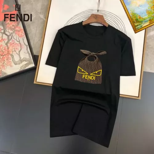Wholesale Fendi T-Shirts Short Sleeved For Unisex #1334554 $25.00 USD, Wholesale Quality Replica Fendi T-Shirts