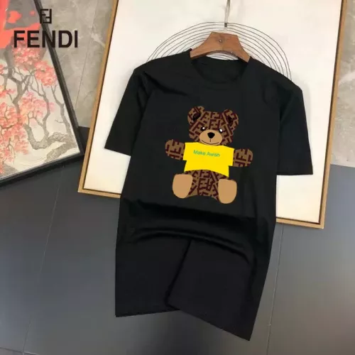 Wholesale Fendi T-Shirts Short Sleeved For Unisex #1334580 $25.00 USD, Wholesale Quality Replica Fendi T-Shirts