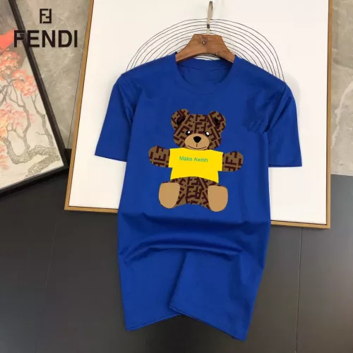 Wholesale Fendi T-Shirts Short Sleeved For Unisex #1334581 $25.00 USD, Wholesale Quality Replica Fendi T-Shirts