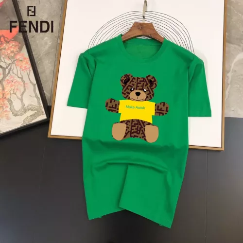 Wholesale Fendi T-Shirts Short Sleeved For Unisex #1334582 $25.00 USD, Wholesale Quality Replica Fendi T-Shirts