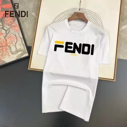 Wholesale Fendi T-Shirts Short Sleeved For Unisex #1334587 $25.00 USD, Wholesale Quality Replica Fendi T-Shirts
