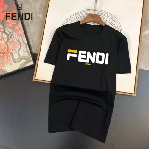 Wholesale Fendi T-Shirts Short Sleeved For Unisex #1334588 $25.00 USD, Wholesale Quality Replica Fendi T-Shirts