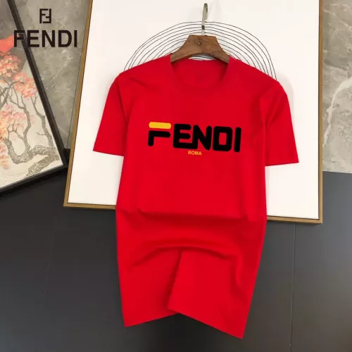 Wholesale Fendi T-Shirts Short Sleeved For Unisex #1334590 $25.00 USD, Wholesale Quality Replica Fendi T-Shirts