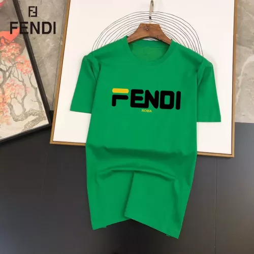Wholesale Fendi T-Shirts Short Sleeved For Unisex #1334591 $25.00 USD, Wholesale Quality Replica Fendi T-Shirts