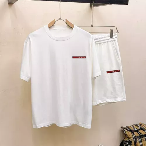 Wholesale Prada Tracksuits Short Sleeved For Men #1334726 $48.00 USD, Wholesale Quality Replica Prada Tracksuits