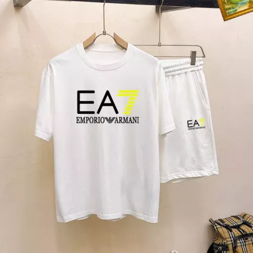 Wholesale Armani Tracksuits Short Sleeved For Men #1334728 $48.00 USD, Wholesale Quality Replica Armani Tracksuits