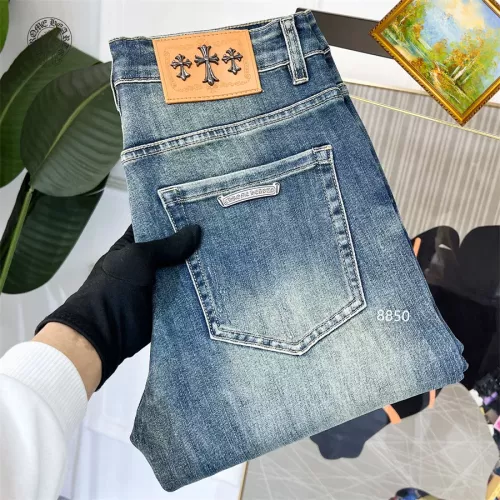 Wholesale Chrome Hearts Jeans For Men #1334831 $48.00 USD, Wholesale Quality Replica Chrome Hearts Jeans