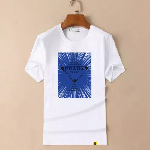 Wholesale Prada T-Shirts Short Sleeved For Men #1334957 $40.00 USD, Wholesale Quality Replica Prada T-Shirts