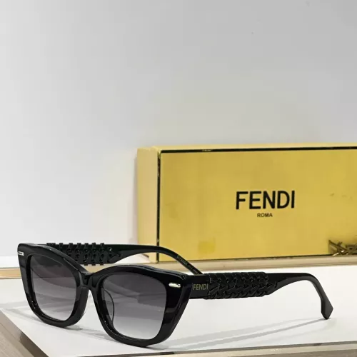 Wholesale Fendi AAA Quality Sunglasses #1335136 $64.00 USD, Wholesale Quality Replica Fendi AAA Quality Sunglasses
